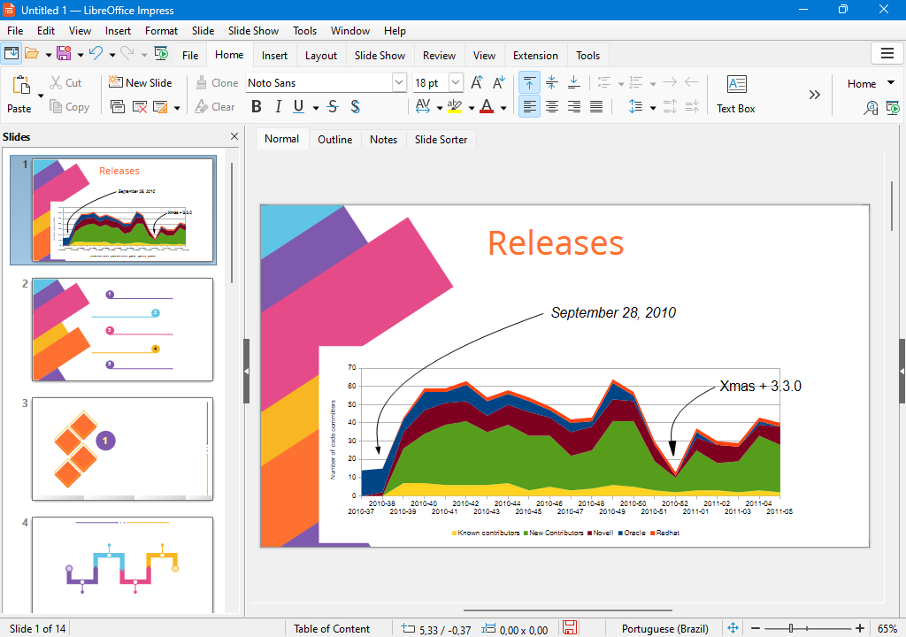 Impress 螢幕截圖